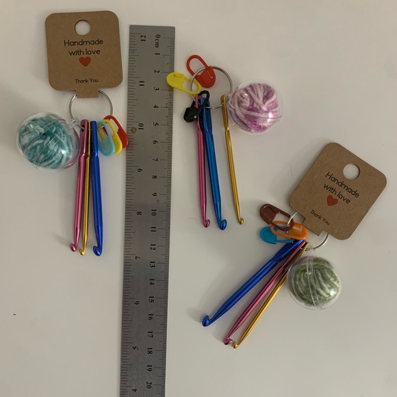 Handmade Yarn Keychains - Picture 1 of 4